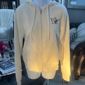 True Religion Cream Graphic Hoodie